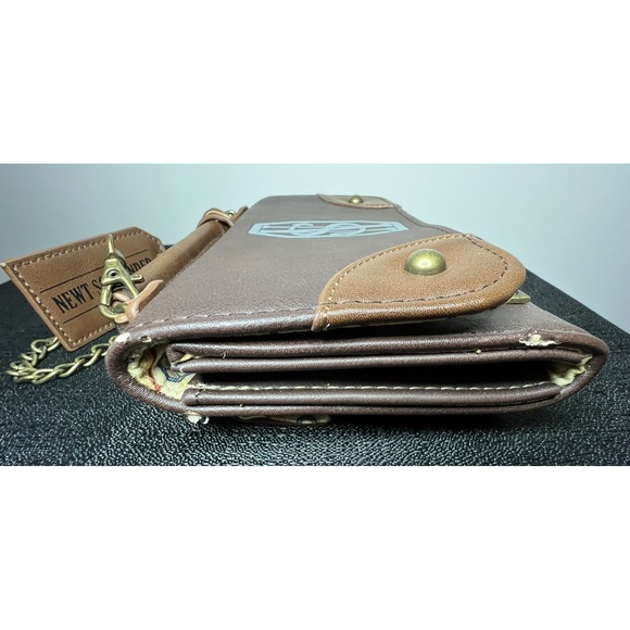 Newt Scamander Fantastic Beasts Wallet Crossbody Bag Chain Strap Purse - Picture 11 of 13
